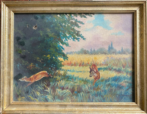 Oil painting sign pfaller - oil,